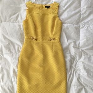 Tahari yellow dress